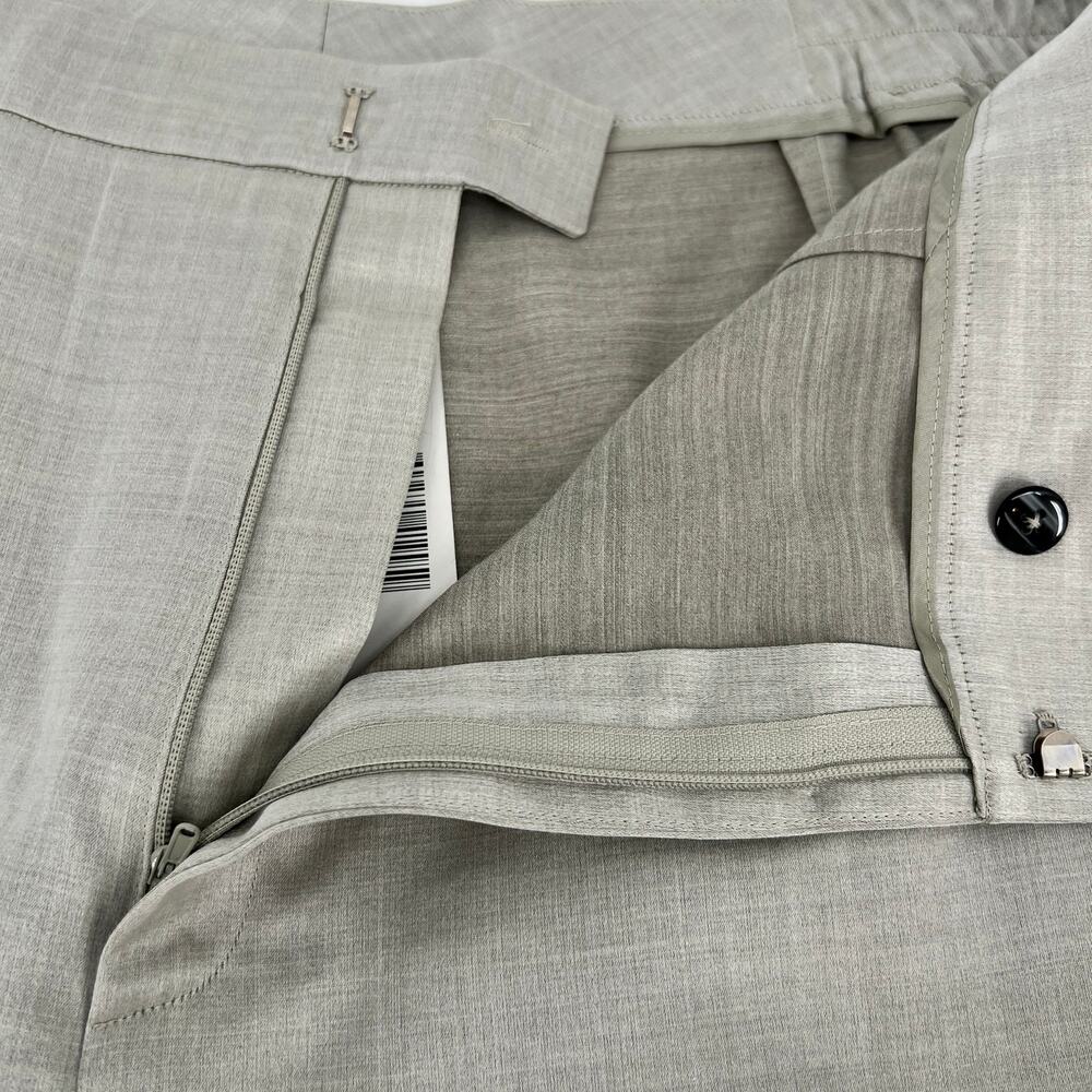 Vtg Linda Allard Ellen Tracy Pants Wool Silk Blend Trouser Womens 22 Taupe NEW - Picture 6 of 9